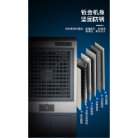 大型工业冷风机工厂房移动加水冷空调扇饭店商用制冷风扇