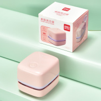 电动迷你网红文具小型学生用橡皮擦屑清洁桌面吸尘器书桌键盘|方形粉色-电池款-送电池