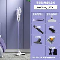 吸尘器车载强力大功率猫狗毛无线超静音手持式家用小型大吸力|(无线款)白紫＋沙发刷＋除螨刷