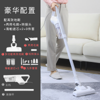 吸尘器手持式超静音大功率家用大吸尘机力地毯强力除螨小型|[豪华配置]白色