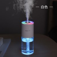 车载氛围灯加湿器香薰机汽车用空气净化器喷雾加香水雾化车内车上|贵族白[七彩投影灯★自动定时关机]