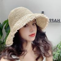 草帽女小清新防晒遮阳帽子沙滩大帽檐韩版百搭潮大沿遮脸渔夫帽夏