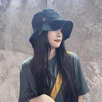 情侣遮阳帽优质全棉夏纯色渔夫帽子女ins百搭防晒日系盆帽男