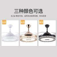 风扇灯客厅灯音响带一体餐厅电风扇吊灯蓝牙音乐隐形吊扇卧室北欧
