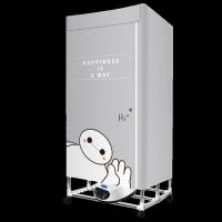 干衣机省电烘干机家用大容量速干衣折叠小型烘衣机宝宝风干衣柜|[大白]耐脏灰 大尺寸折叠五键+1600小风力