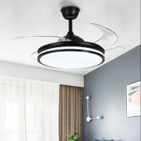 led吊灯电风扇带餐厅风扇电风扇吊灯卧室家用客厅隐形吊扇灯