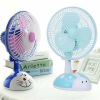 风扇迷你电扇家用静音台扇学生宿舍小卡通电风扇摇头扇办公室