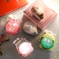 少女心流沙网红流沙小风扇usb风扇带夜灯迷你可爱女生儿童手拿小