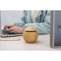 木纹熏香机办公家庭用小巧玲珑木纹圆形加湿器usb|使用USB线 浅木纹