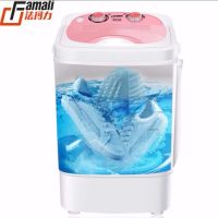 洗鞋神器鞋机迷你大小款洗全自动洗鞋机器半衣鞋两用|标洗洗衣洗鞋带沥水+红(42码以下) 保修十年+蓝光抑菌消毒