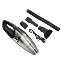 点烟器充气多功能车载两用四合一家用创意照明胎压大吸力吸尘器|无线款(绅士黑)送清洁胶停车卡仅吸尘