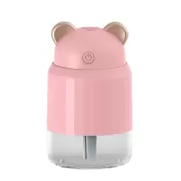 加湿器学生空气喷雾器迷你加湿器车载定时家用卧室静音小型|小粉熊加湿器