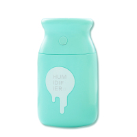 办公桌面车载礼品送精油加湿器创意usb空气加湿器几素迷你奶瓶|蒂芙尼蓝 6瓶精油【香型备注】