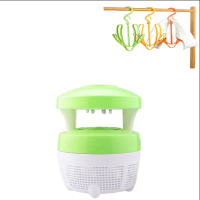 灭蚊灯婴儿孕妇吸蚊子物理家用室内灭蚊黑科技驱蚊防蚊捕蚊神器|浅绿色+插头[送晾鞋架]