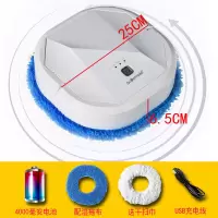 拖地机智能自动扫地全自动家用充电拖地擦地机器人|时尚白 D4代(干布2+湿布2)