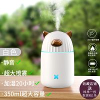 家用卧室usb车载桌面静音可爱小型喷雾迷你学生空气加湿器|[奶白色]收藏+2年质保 [经典款](静音大喷雾+20小时)