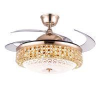 客厅风扇灯餐厅吊扇灯卧室家用简约现代led电扇风扇吊灯隐形扇