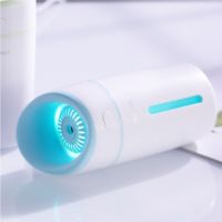 加湿器家用静音大容量卧室办公室车载空气净化增湿喷雾迷你香薰机|天空蓝[L8]320ml 配送植物香薰精油[2瓶]