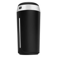 家用静音空气加湿器卧室喷雾机空调usb车载大容量净化脸部补水仪|[小容量七彩灯]黑色 数据线