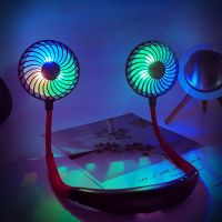 户外运动随身静音风扇懒人可充电迷你小电扇usb挂脖