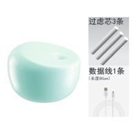 usb学生宿舍办公桌面小型加湿器空气补水便携式迷你家用静音卧室|清新蓝(配线+过滤芯3条)