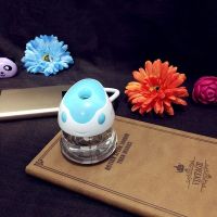 空调加湿香薰七彩汽车室内车载加湿器迷你小夜灯卡通|蓝色 加湿器+1瓶精油20毫升香味可选