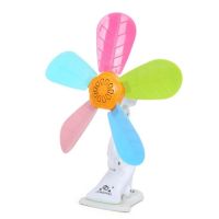 迷你风扇扇小风扇转页扇大学生风扇宿舍台夹夹扇五页风力台扇