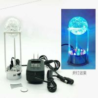 超声波盆景出雾器鱼缸雾化头造雾器假山烟雾造景加湿器|单头大雾12彩灯(锌合金) 电源+雾化头+2片雾化片