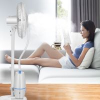 喷雾风扇家用加湿降温雾化落地扇工业商用加水冷风静音雾化扇
