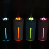 加湿器香熏灯光家用卧室静音婴儿孕妇迷你手拿车载空气净化机usb|随机颜色精油3瓶+棉棒3根