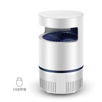 神器家用吸蚊灭蚊灯驱蚊全自动电蚊器高效卧室防蚊子灭蚊器驱蚊器|优雅白 [升级款大号]+USB线(2台)