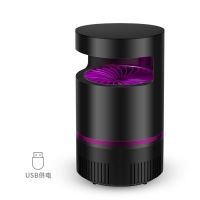 神器家用吸蚊灭蚊灯驱蚊全自动电蚊器高效卧室防蚊子灭蚊器驱蚊器|神秘黑 [升级款大号]+USB线+插头