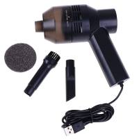 电脑键盘吸尘纸屑笔记本灰尘吸尘器镜头叶片清洁多肉植物清洁器充电usb多功能吸尘器无线小型橡皮擦泥|黑色USB吸尘器