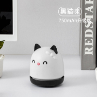 桌面吸尘器学生清洁器充电迷你usb儿童电动铅笔书桌电脑键盘笔记本桌上清理自动小型微型便携神|黑白喵★750mAh升级版
