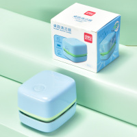 桌面吸尘器网红文具书桌键盘橡皮擦屑清洁小型学生用电动迷你|方形蓝色-电池款-送电池