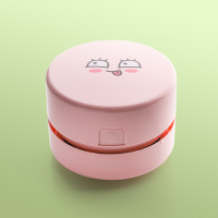 清洁机吸笔灰迷你屑学文具清理神器吸尘器吸强力桌上款充电桌面橡皮擦屑渣小型电|kakaofriends浅红(USB可充电)