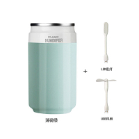 雾化汽车家车两用消除异味喷雾空气内用香薰净化器加湿器车载us|可乐罐加湿器[薄荷绿]备用棉棒4根+LED夜灯+USB风扇