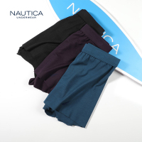 [3条装]诺帝卡NAUTICA UNDERWEAR男士丝光细莫代平板腰随型裁平口裤