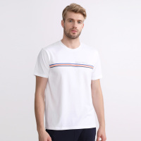 诺帝卡/NAUTICA UNDERWEAR 男士夏季弹力舒适经典LOGO圆领家居短袖