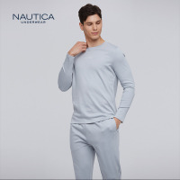 诺帝卡NAUTICA UNDERWEAR卫衣男士新品圆领卫衣裤家居长袖家居服套装