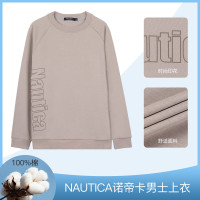 Nautica Underwear 男式长袖衣服纯棉印花LOGO男士秋装上衣