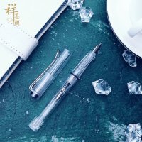 买一送五透明白露钢笔学生用正姿练字墨囊笔金粉彩墨钢笔