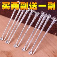 纯银掏耳朵挖耳勺神器采耳工具套装耳朵清洁器牙签家庭装剔牙结石