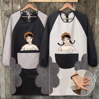 可擦手围裙防水防油背带日式家用厨房时尚成人女咖啡厅工作服定制