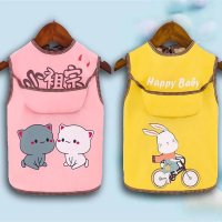 宝宝吃饭围兜饭兜婴儿童罩衣防水围裙口水巾无袖围嘴食饭兜免洗