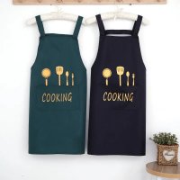 韩版背带围裙可爱时尚厨房家用防水防油污男女网红工作服定制LOGO