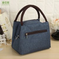 大号保温手拎包野餐包女式手提便当袋妈咪包饭盒袋小布包女包加厚