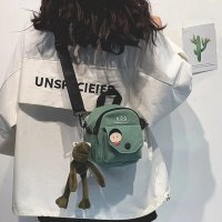 网红帆布包可爱小包包女2019秋冬新款潮韩版女学生百搭单肩斜挎包