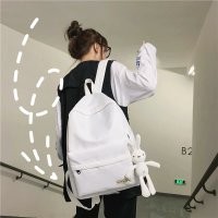 ins风书包女学生韩版小学初中高中大学校园背包大容量防水双肩包