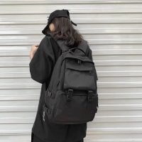 书包女学生韩版初中高中生大容量双肩包大学生校园原宿工装风背包